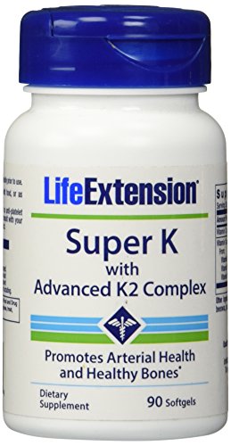 Extensión de vida Super K con avanzada K2 complejo 90 cápsulas (pck 2)