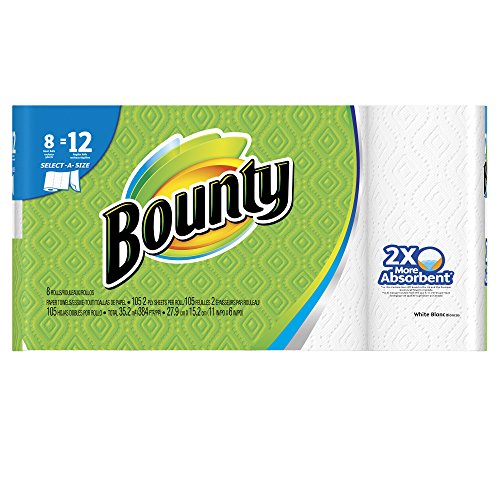 Bounty Select-A-tamaño papel toallas, blanco, 8 rollos gigantes