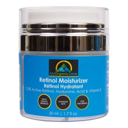 Retinol Cream, mejor cara Humectante de la Piel Hidratante, Anti envejecimiento, anti arrugas hidratante Face Lotion, ayuda con la piel seca o la piel sensible, Tinted Eye Cream (1.7 oz / 50 ml)