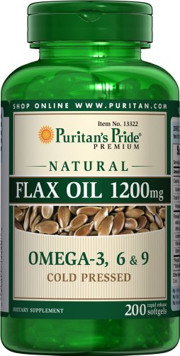 Pride aceite lino Natural 1200 mg-200 cápsulas de Puritan