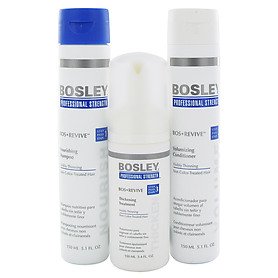 Bosley revivir Starter Pack de adelgazamiento visiblemente y cabello teñido no