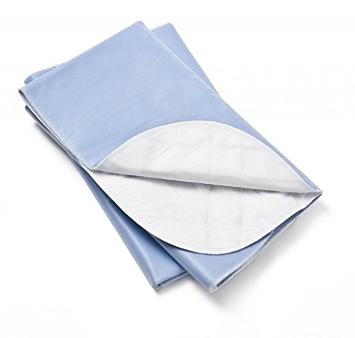 Paquete de 4, cama cojín estándar Empapador Reutilizable lavable 34 x 36 azul