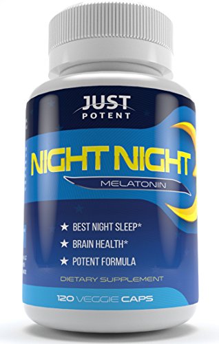 Solo potente noche noche melatonina:: Mejor dormir:: salud del cerebro:: 120 cápsulas