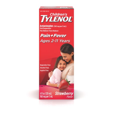 TYLENOL® suspensión oral de los niños reductor de la fiebre y Analgésico fresa 4 fl oz
