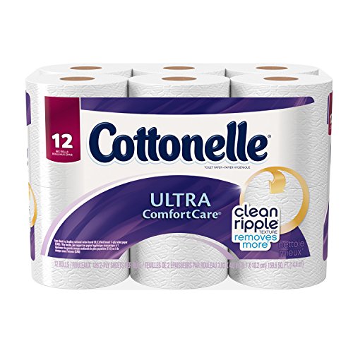 Cottonelle Ultra cuidado confort gran rollo de papel de WC, cuenta 12