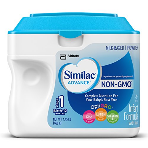 Similac Advance fórmula infantil no-GMO, polvo, 23,2 onzas (paquete de 6)
