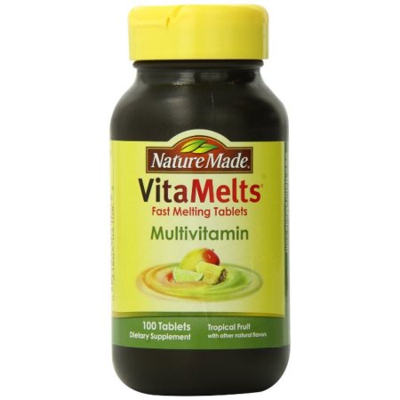 Nature Made VitaMelts comprimidos multivitamínicos Tropical Fruit 100 ea (Pack de 2)