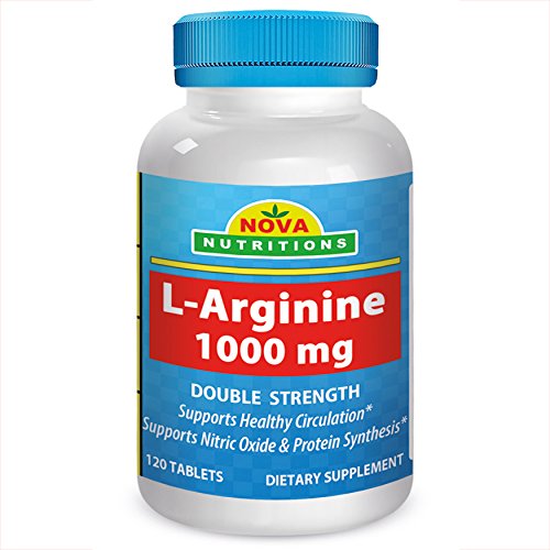 L-arginina 1000 mg 120 tabletas por Nova nutriciones