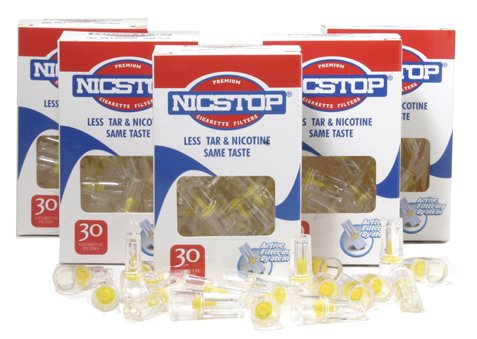 NICSTOP filtros de cigarrillos 5 paquetes (150 filtros)