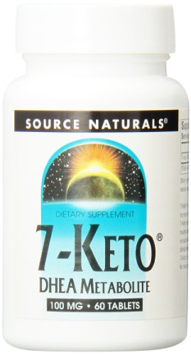 Fuente Naturals, el metabolito DHEA 7-Keto 100 mg, 60 comprimidos
