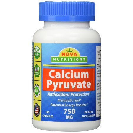 Nova Nutritions piruvato de calcio 750 mg 120 Cápsulas - fórmula Fat quemador pérdida de peso