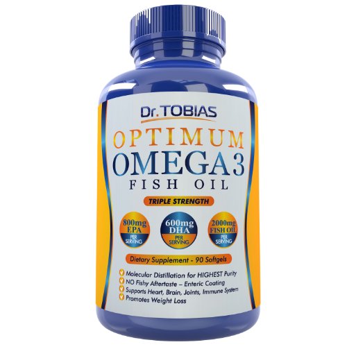 Aceite de pescado el Dr. Tobias Omega 3 pastillas, 90 cápsulas
