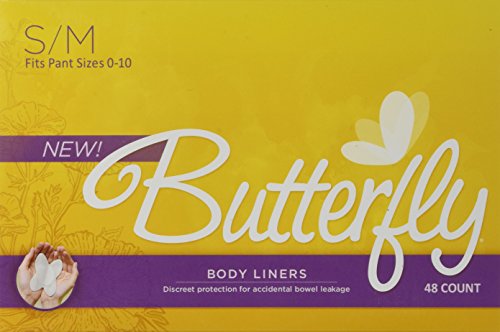 Cojines mariposa ® / trazadores de líneas del cuerpo del intestino si hay fugas - S/M 48 cuenta de las mujeres