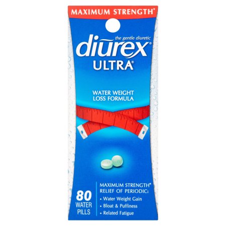 DIUREX Ultra Las píldoras Gentle Diurético Agua 80 ct