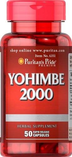 Pride Yohimbe 2000 mg-50 cápsulas de Puritan