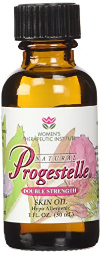 Aceite de Progestelle progesterona más pura que la crema de progesterona bioidénticas, Natural, tópico - sin conservantes, sin fragancia, sin emulsionantes y cuaderno - 1oz de 800 mg/oz doble fuerza