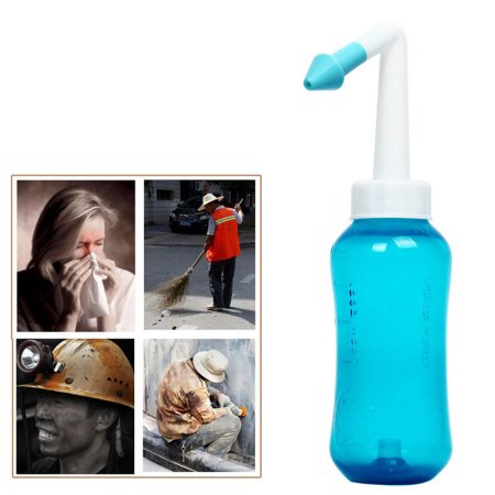 CHOIFOO 300ml lavado nasal Neti nariz de botella del limpiador nasal irrigador Saline alérgica MZ