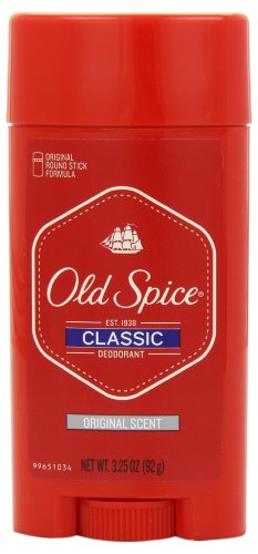 Old Spice Classic desodorante, perfume Original, 3.25 onzas (paquete de 6)