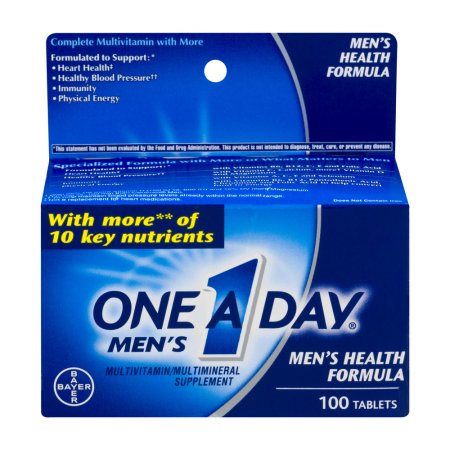 One A Day Comprimidos Fórmula de multivitaminas Salud Masculina - 100 CT