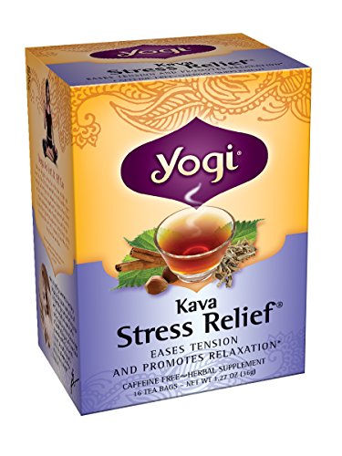 Yogi Tea de hierbas, alivio del estrés Kava, 16 bolsas de té (paquete de 6)
