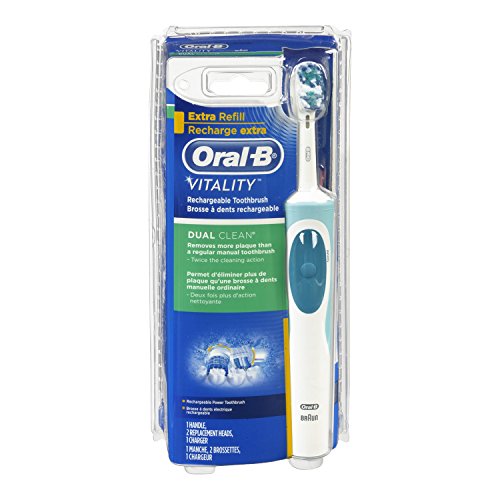 Vitalidad de Oral-B cepillo de dientes eléctrico recargable limpio 1 doble cuenta