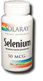 El selenio 50mcg Solaray 100 Caps