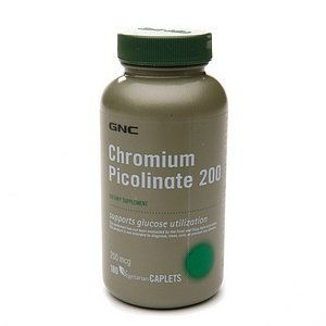 GNC Chromium Picolinate 200 MCG 180 cápsulas vegetarianas