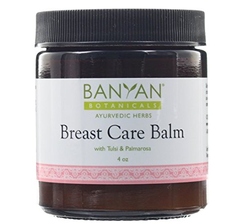 Banyan botánicos mama cuidado bálsamo - certificado orgánico, 4 oz - Tulsi y Palmarosa masaje ayuda para el cuidado del seno regulares