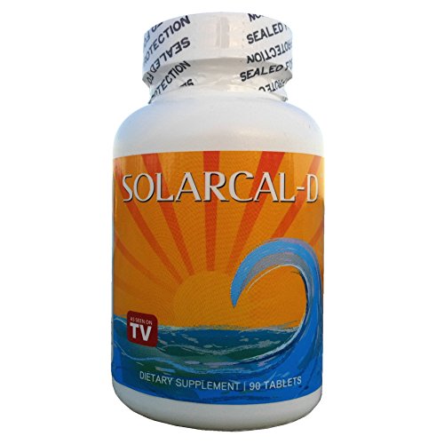 Calcio de coral, magnesio y vitamina D-3 por SolarCal-D - recomendado por Robert descalzo en la TV y el Factor calcio (90 tabletas, 1 mes suministro)