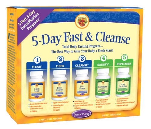 Nature's Secret 5 Day Fast and Cleanse Kit 5 Productos