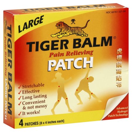 Tiger Balm Dolor Aliviar 4 cajas 6 parches cada una