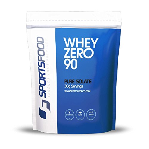 Deportes alimentos cero proteína 90 aislamiento (Triple Chocolate, 1/2 Lbs) 90% proteína, cero grasa y 0,5 g carbohidratos, BCAA agregado