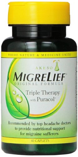 Migrelief Original fórmula, Triple terapia con Puracol, 60 cápsulas