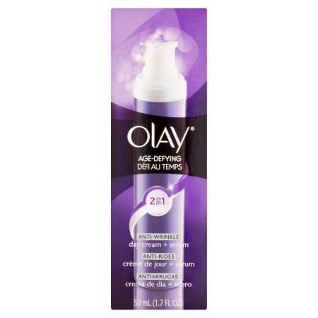 Olay Anti Envejecimiento Antiarrugas Tratamiento Facial Crema de día y Suero 2-en-1, 1,7 oz