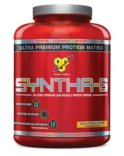 BSN SYNTHA-6 proteína en polvo - Chocolate mantequilla de maní, 5,0 lb (48 porciones)