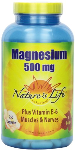 Vida magnesio cápsulas de la naturaleza, 500Mg, 250 cuenta