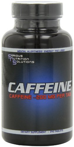 Nutrición grave solución cafeína tabletas, 200mg, 240-Conde