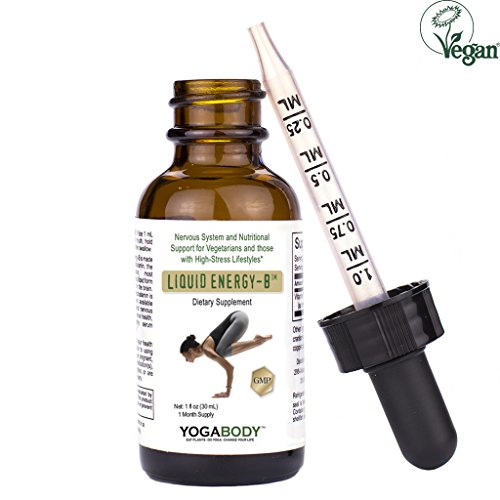 Vitamina B12 metilcobalamina - YOGABODY ® líquido energía-B: suplemento vegetariano y vegano B12 líquida