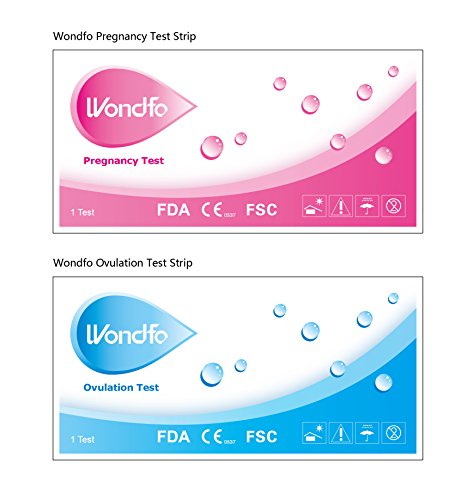 Wondfo Combo 50 LH ovulación y 20 tiras de prueba de embarazo de HCG