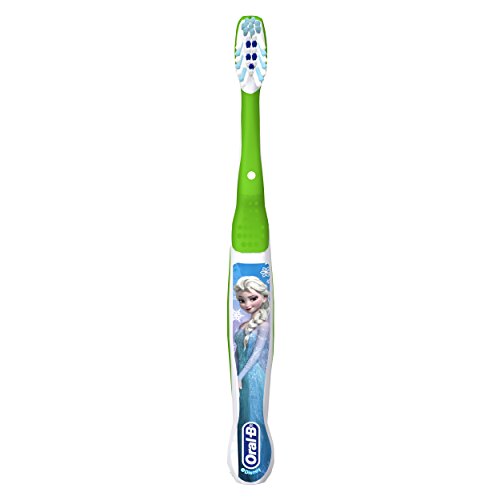 Oral-B Pro Salud Jr. CrossAction Disney congelado Manual niños cepillo de dientes con aplicación de reloj mágico de Disney gratis por cuenta de Oral-B 1, los colores pueden variar