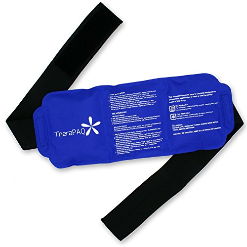 Flexible Pack de hielo con el abrigo para terapia caliente y fría - Pack de Gel reutilizable para aliviar el dolor: ideal para la espalda, cintura, hombro, cuello, tobillo, pantorrillas y cadera (gran tamaño abrigo-tamaño: 14 "X 6")