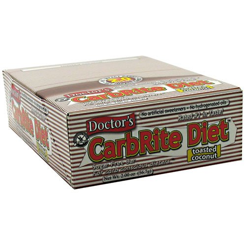 CarbRite Bar de dieta - coco tostado - Caja Universal nutrición 12 barras de la caja