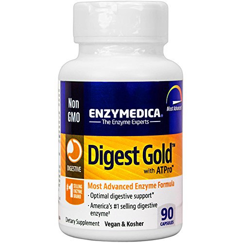 Enzymedica - Digest Gold con ATPro, apoyo digestivo óptimo, 90 cápsulas (FFP)