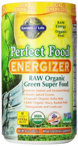 Jardín de la vida perfecta comida ® RAW - Energizer crudo orgánico verde Super alimentos en polvo, polvo de 282g
