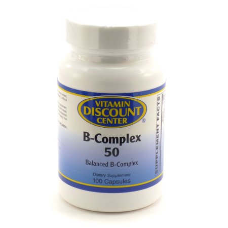 B-Complex 50 Por Vitamin Discount Center 100 cápsulas de vitamina B