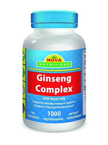 Ginseng complejo 1000 mg 120 cápsulas por Nova nutriciones