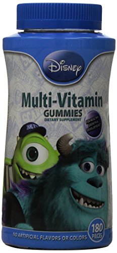 Universidad de monstruos de Disney completa multi-vitamina gomitas, cuenta 180