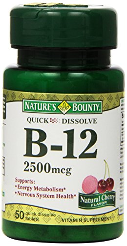 Recompensa 2500mcg de vitamina B-12, Sublingual de la naturaleza, 50 comprimidos (paquete de 3)