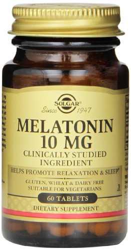 Solgar melatonina tabletas, 10 mg, 60 Count