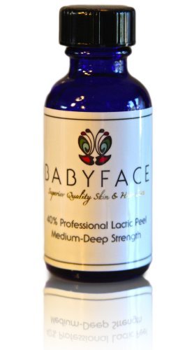 Babyface profesional 40% ácido láctico peeling químico - gran tamaño 1,2 oz.